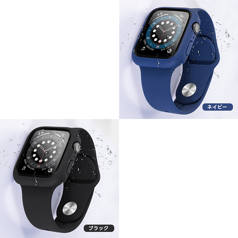 アップルウォッチ カバー 防水 2枚セット 保護 ケース 45mm 44mm 42mm 41mm 40mm 38mm apple watch シリーズ  9 8 7 SE 6 5 4 3 2 1