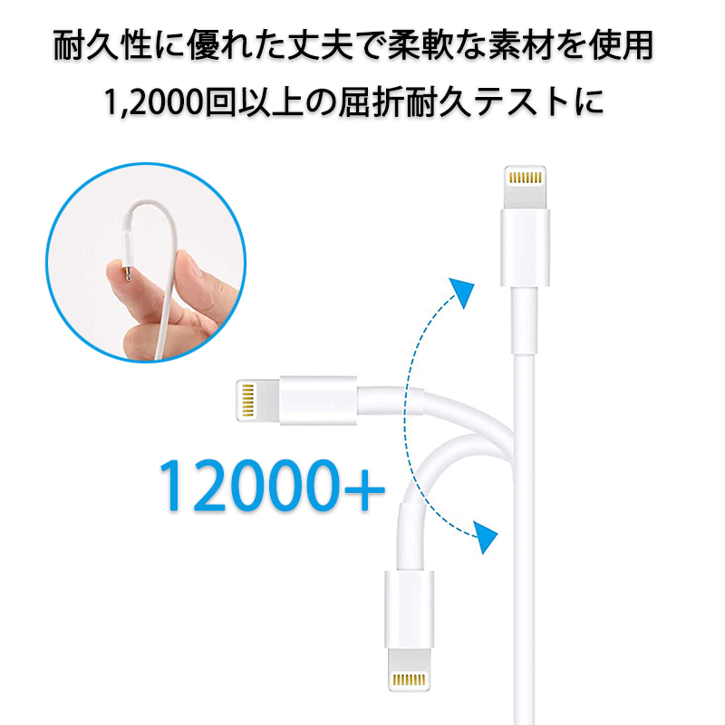 iPhone 充電ケーブル 4本セット 充電 コード 2m 1m ライトニング ケーブル アイフォン 充電器 Lightning USB同期  データ転送 断線防止 :iphone-white-4set:GRANEU - 通販 - Yahoo!ショッピング