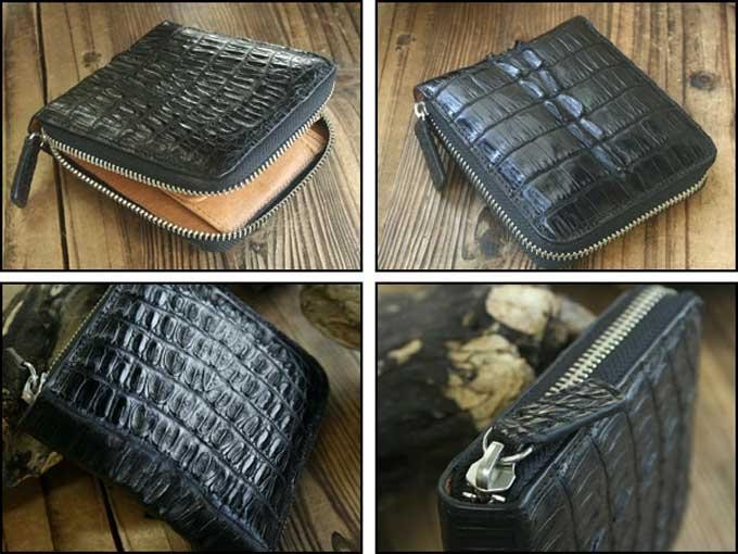 GODANE　ゴダン　財布　新品未使用　本革　ブラック 69%オフ 財布 父の日 カイマン クロコダイル GODANE ゴダン ワニ革