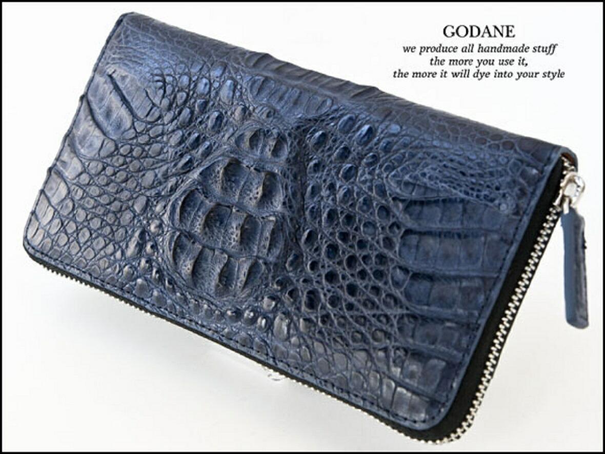 23％OFF 財布 父の日 GODANE ゴダン シャムクロコダイル センター