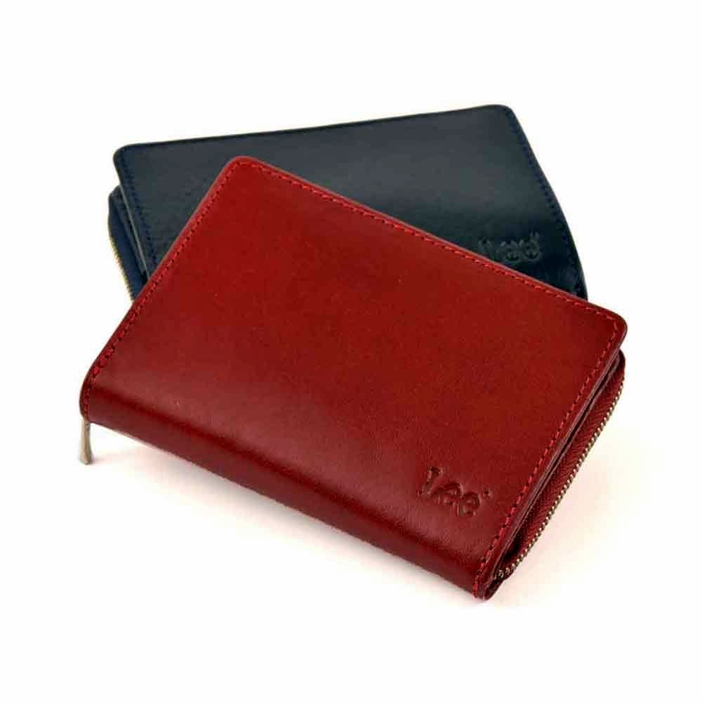 Lee リー YANKEE社製イタリアンレザー使用 折財布 ブック型二つ折り財布 0520266 全8色 メンズ財布 ミドルウォレット 誕生日プレゼント