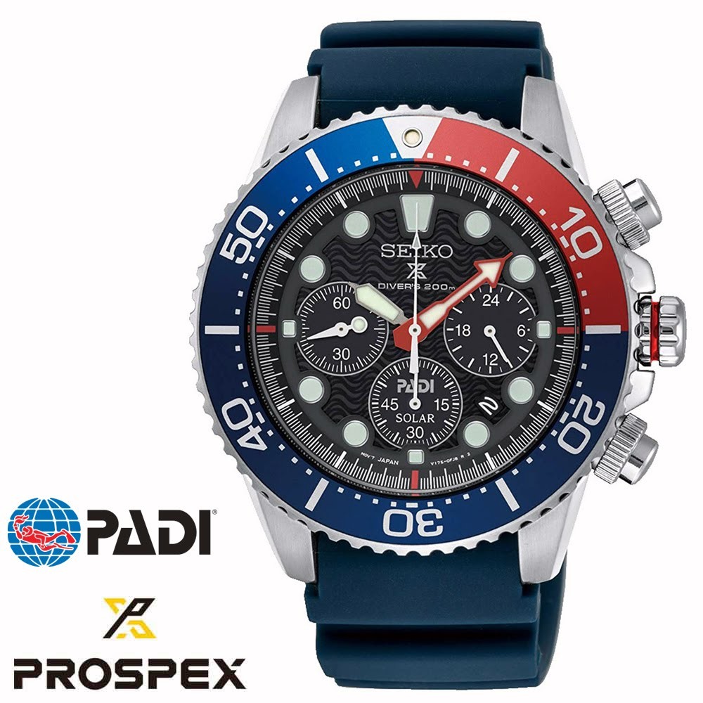 SEIKO ダイバークロノグラフ　ソーラー時計 SEIKO セイコー PROSPEX プロスペックス PADI パディ コラボ