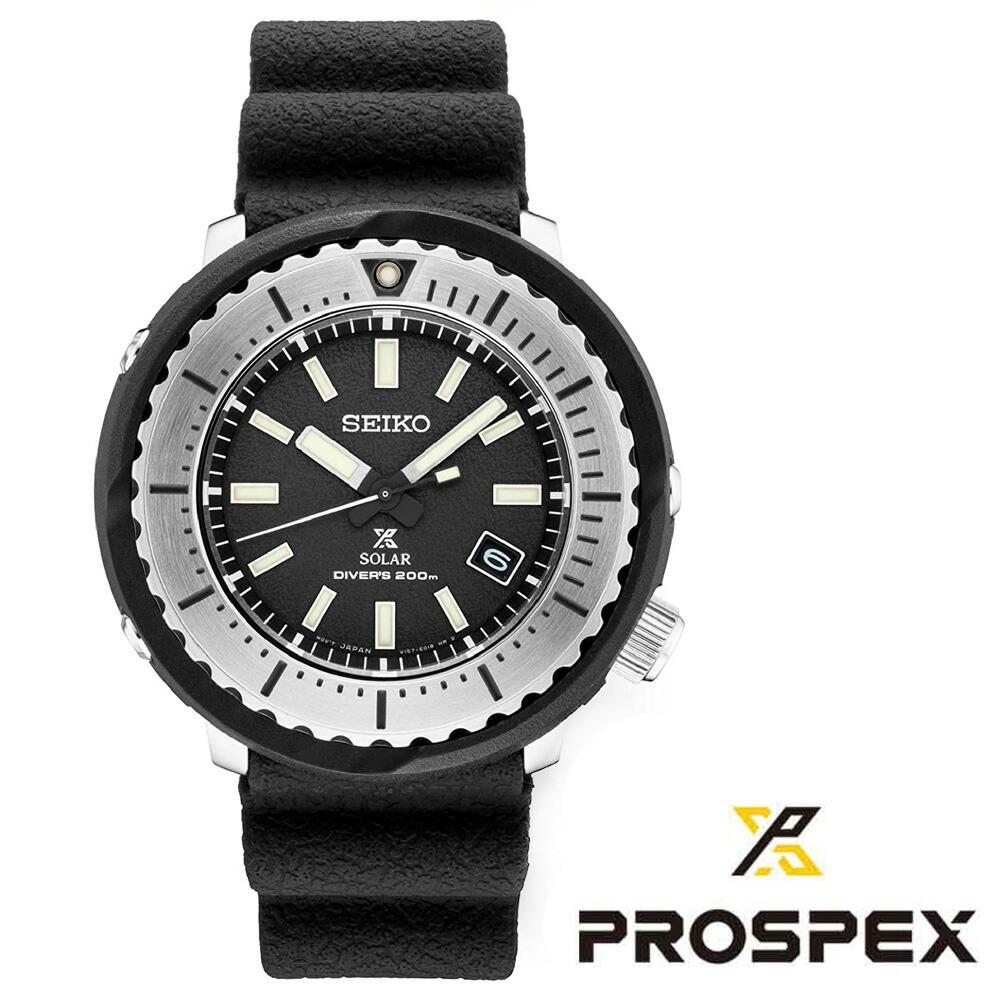 セイコー SEIKO PROSPEX メンズ腕時計 SNE541P1 プロスペックス ダイバーズウォッチ ソーラー ブラック 海外モデル メンズ