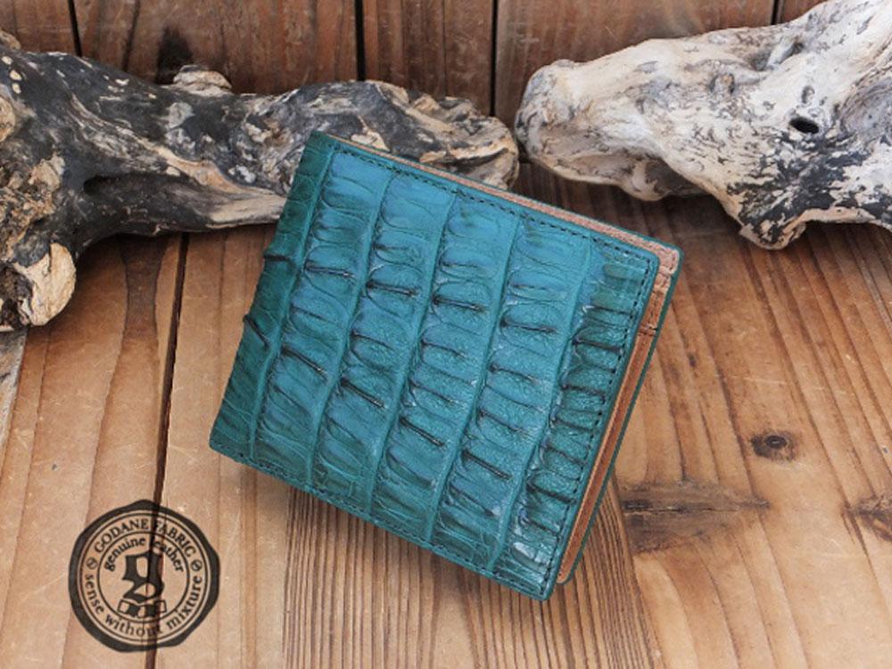 ゴダン 財布 GODANE メンズ 二つ折り レザーウォレット ミニ カイマン