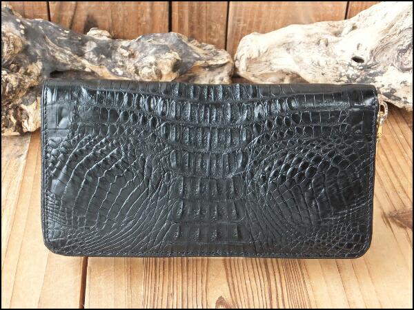 ゴダン GODANE ラウンドファスナー カイマンクロコダイル 長財布