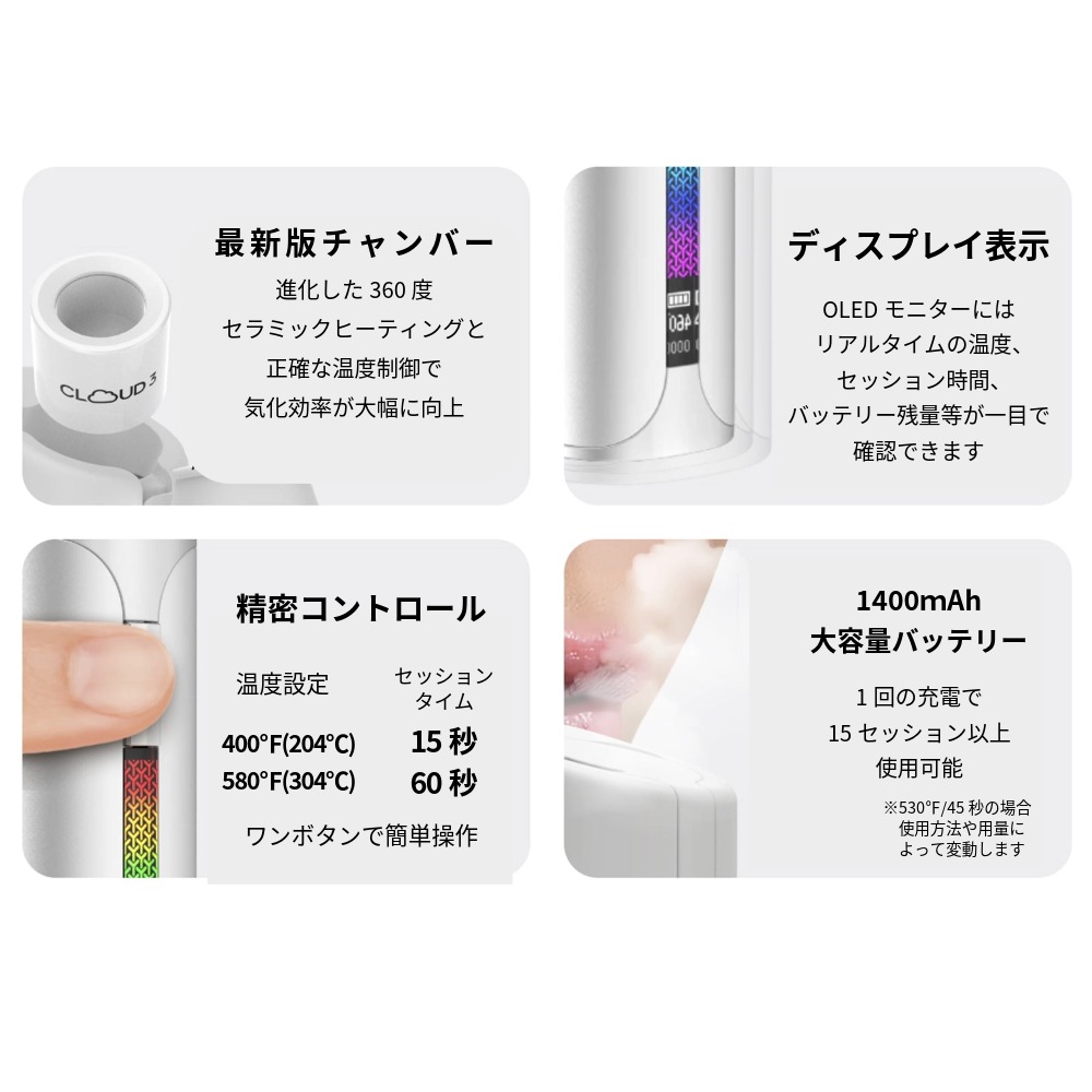 ヴェポライザー Yocan BLACK POCKET ワックス専用 ヨーキャン 喫煙具