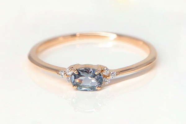 リング 希少石 プラチナスピネル グレースピネル ダイヤモンド 0.03ct