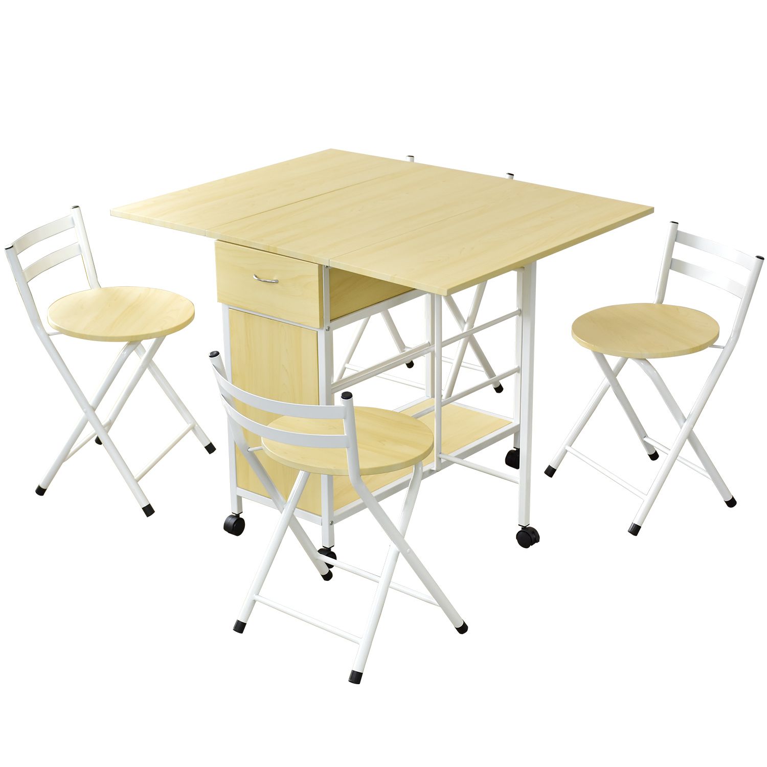 ディレイア 5点セット DORIS（ドリス） ダイニングセット おしゃれ 4人掛け バタフライ 伸縮