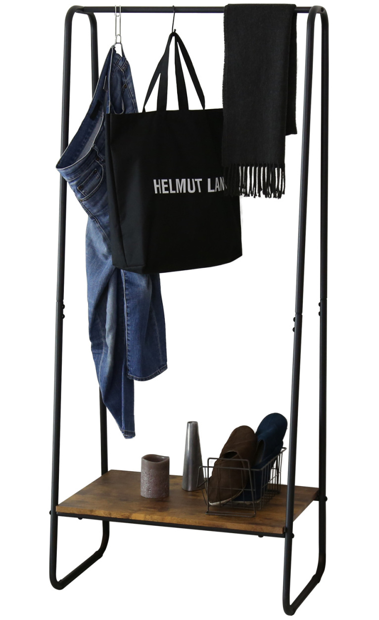 DORIS ハンガーラック 収納 コートハンガー おしゃれ 大理石調 幅64