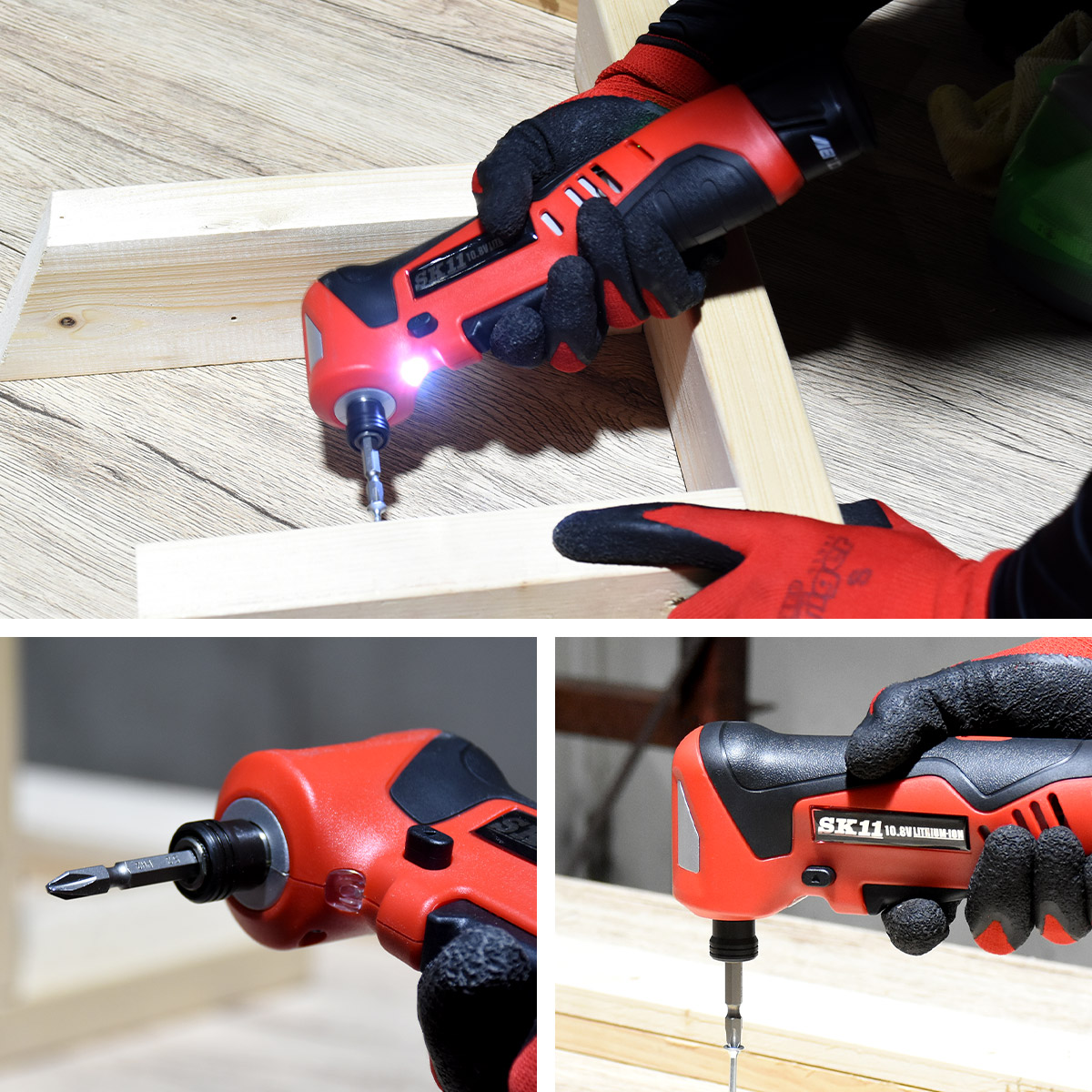 充電式アングルインパクトドライバー 軽量 作業 DIY ネジ締め