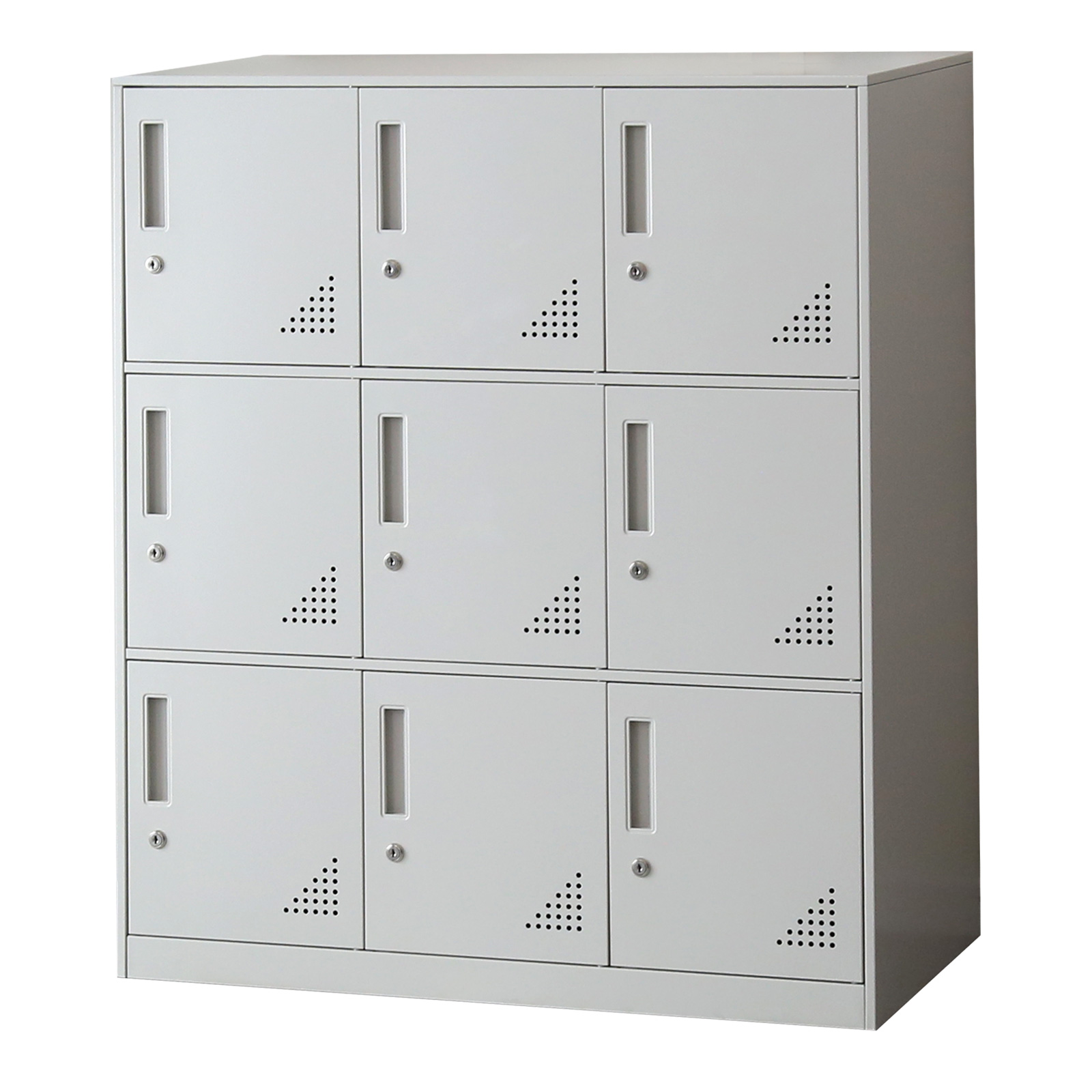 DORIS（ドリス） ロッカー 9人用 スチールロッカー 3列3段 シューズ