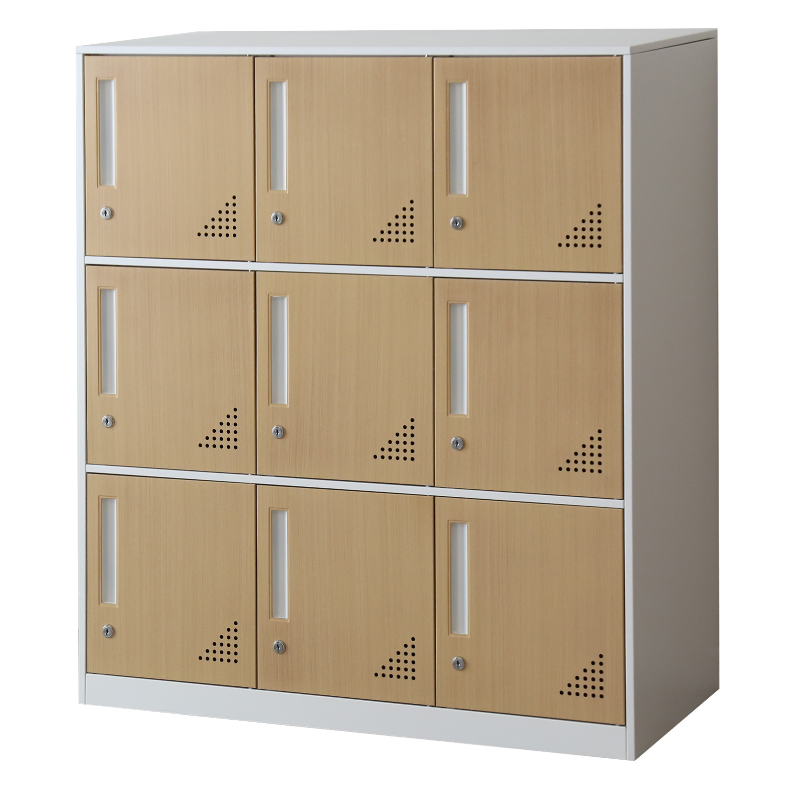 DORIS ロッカー 9人用 スチールロッカー 3列3段 シューズロッカー