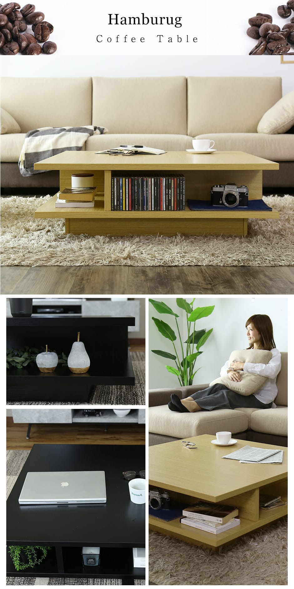 DORIS（ドリス） テーブル おしゃれ カフェテーブル ローテーブル