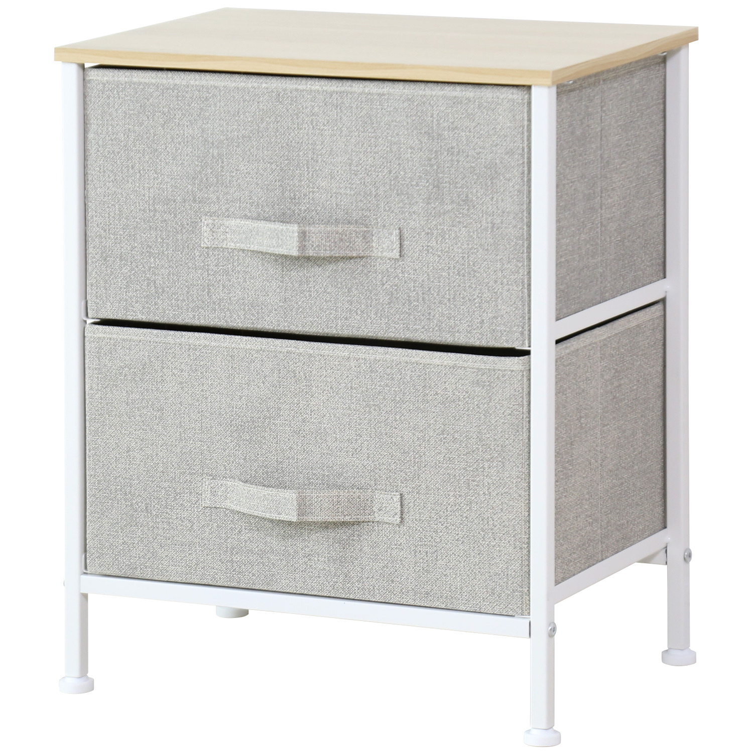 DORIS チェスト 収納 ローチェスト 2段 カラーチェスト 布張り 収納