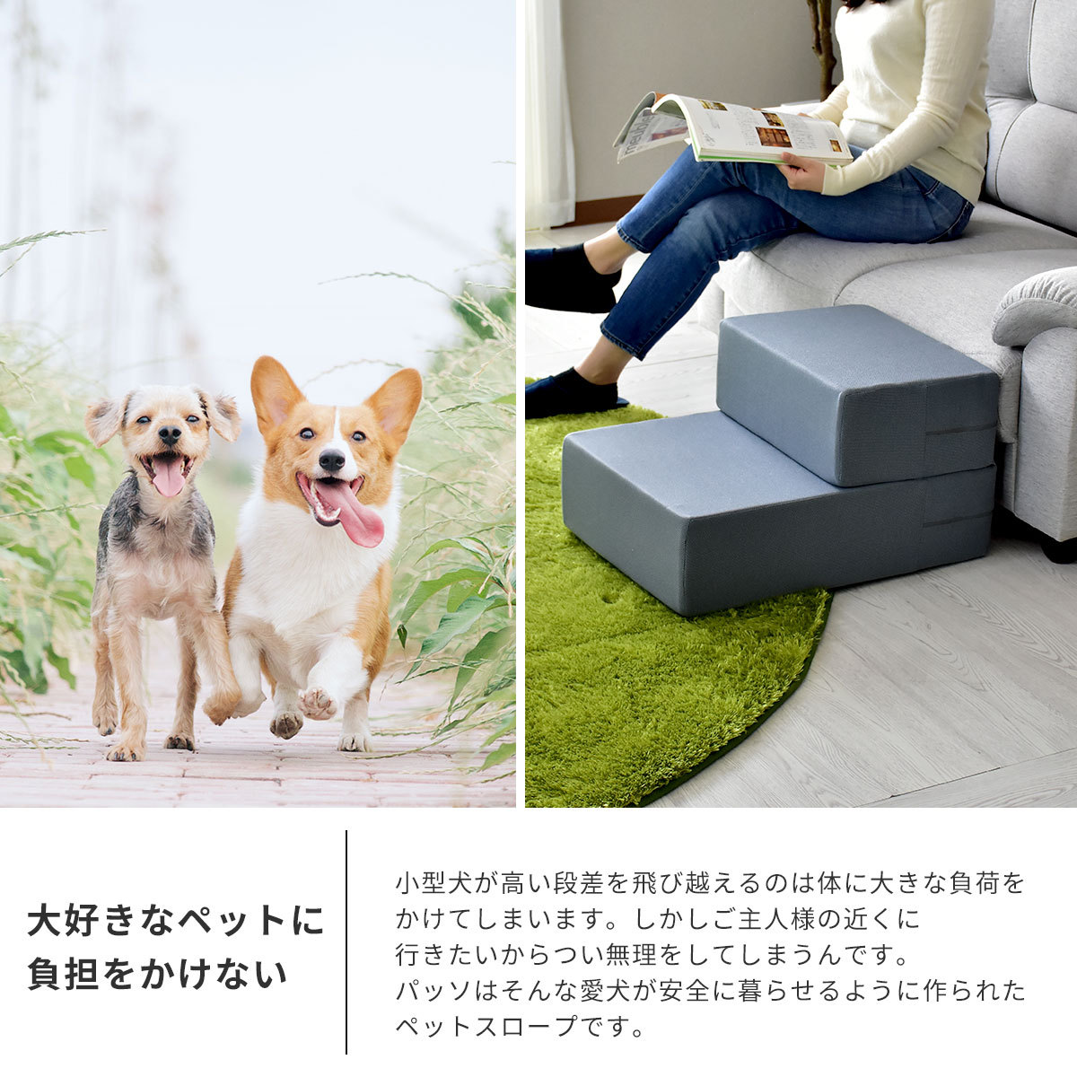 ペットステップ 犬 DORIS ペット用 階段 ドッグステップ ペット