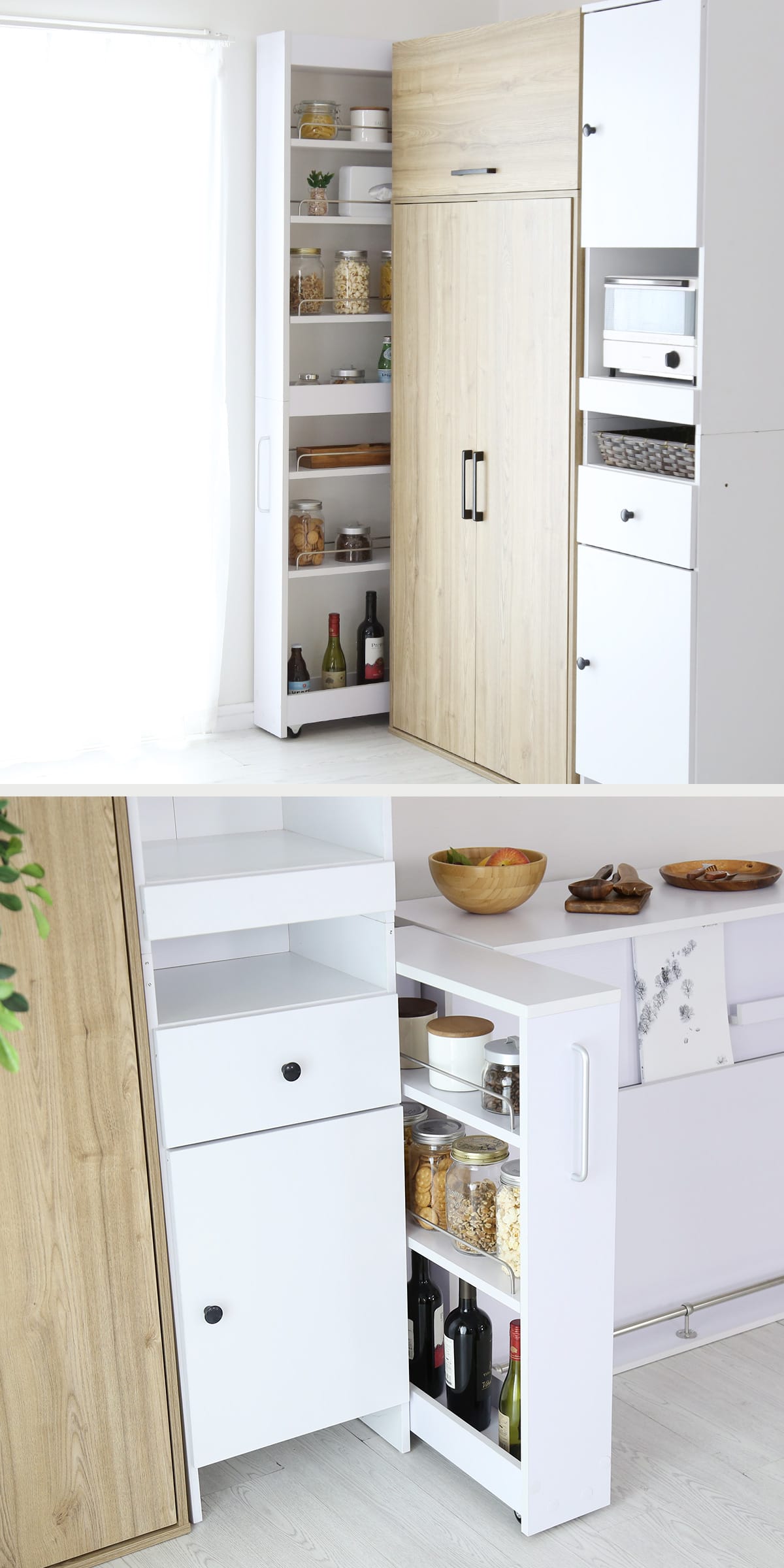 キッチン収納　スリム　隙間収納　ストック収納 DORIS（ドリス） 隙間収納 キッチン スリム 収納 すき間収納 キッチン