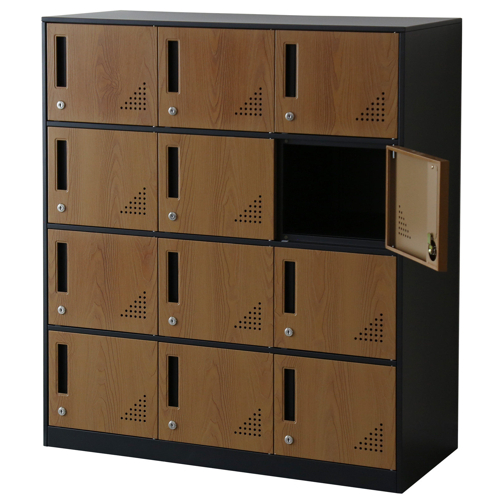 DORIS（ドリス） ロッカー 12人用 スチールロッカー 3列4段 シューズ