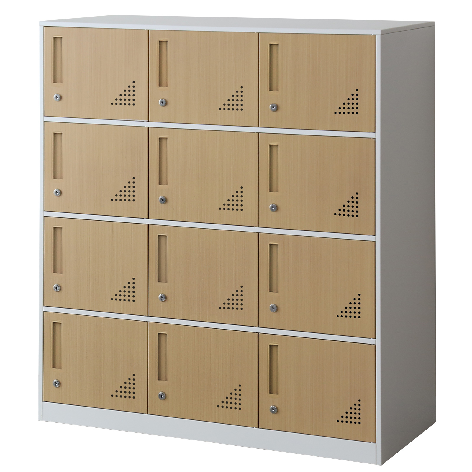 DORIS（ドリス） ロッカー 12人用 スチールロッカー 3列4段 シューズ