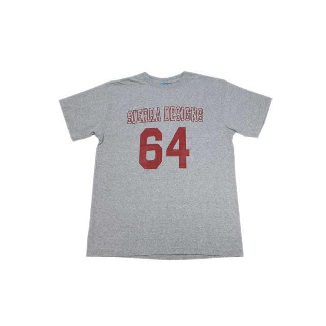 GOOD ON/グッドオン SIERRA/シェラデザイン メンズ半袖 ６４プリントTシャツ メタルグレー｜greatblue｜02