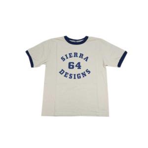 GOOD ON/グッドオン SIERRA/シェラデザイン メンズ半袖  64リンガーTシャツ ネイビ...