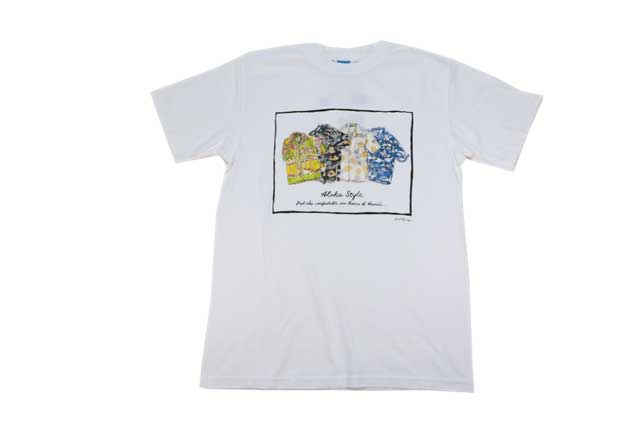 GOOD ON/グッドオン メンズ半袖 グッドオン アロハシャツS/S Tシャツ 　ホワイト日本製
