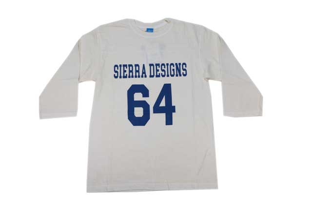 good on グッドオン シェラデザインズ 7分袖 ８０SフットボールTシャツ ピグメントナチュラル USA コットン メンズ レディース  日本製 ブランド 送料無料 | SIERRA DESIGNS | 01