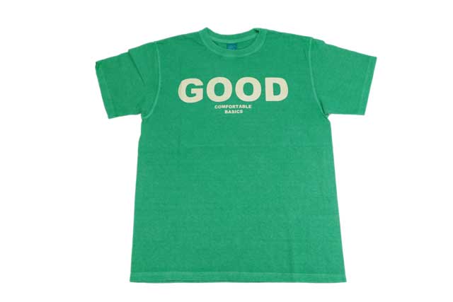 goodon グッドオン 半袖 ショートスリーブ グッドオンロゴTシャツ ピグメントケリーグリーン USAコットン 日本製 ブランド ユニセックス 送料無料 メンズ | GOOD ON | 01