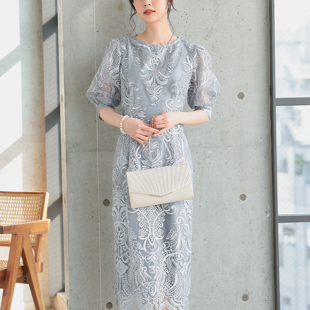 a【美品】ハレモード ワンピース レース 結婚式 パーティー オケージョン haremode ドレス 結婚式 オケージョン ワンピース オケージョン