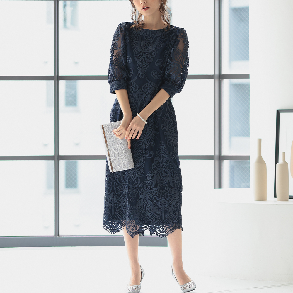 a【美品】ハレモード ワンピース レース 結婚式 パーティー オケージョン haremode ドレス 結婚式 オケージョン ワンピース オケージョン