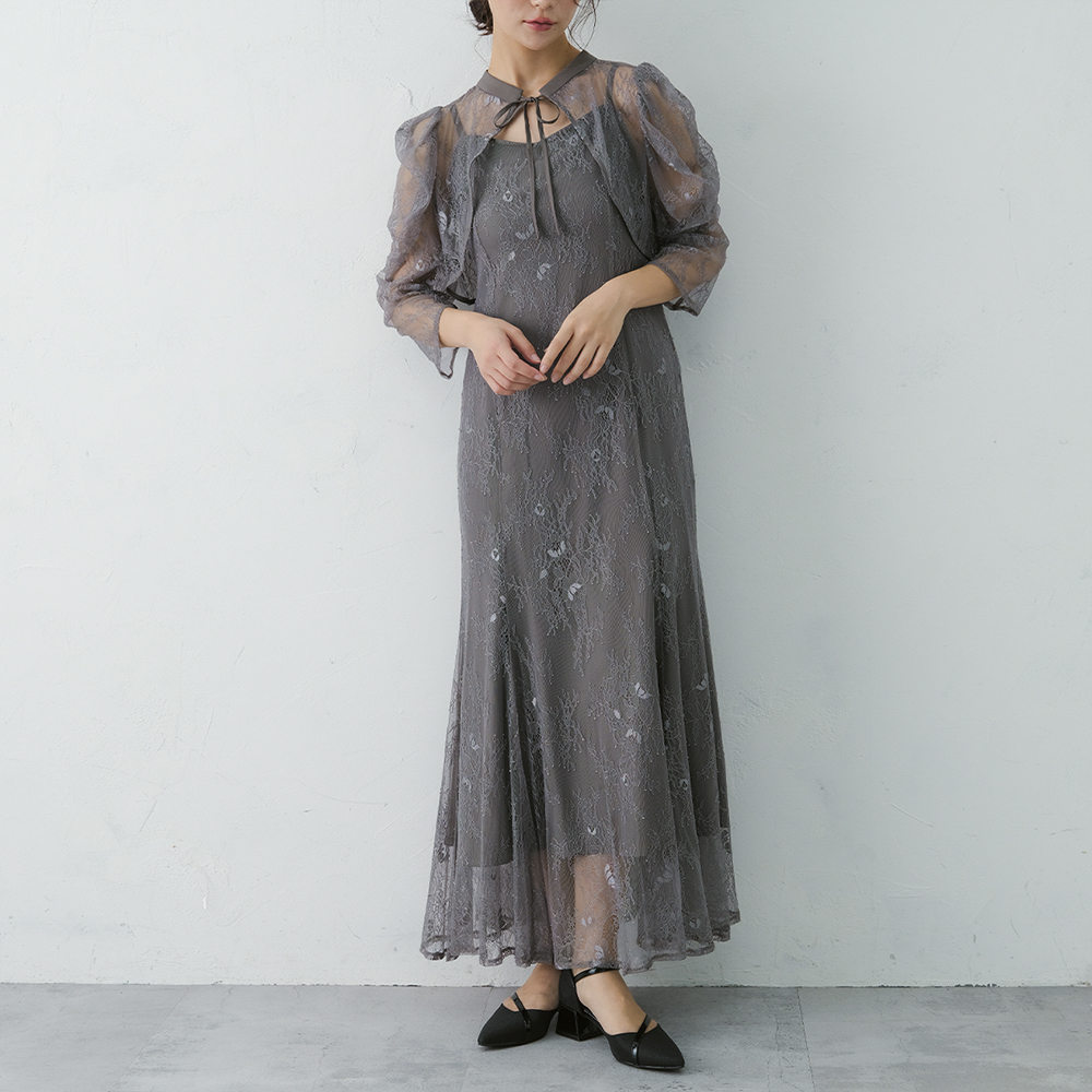 ドレス セットアップ 購入 ボレロ キャミソール マーメイド レディース