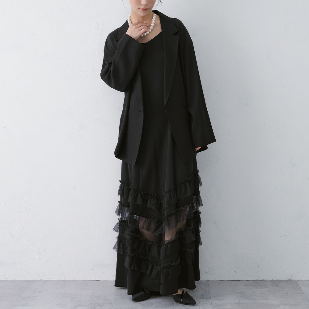 et.UNiVER ドレス レディース ワンピース ジャケット キャミセット