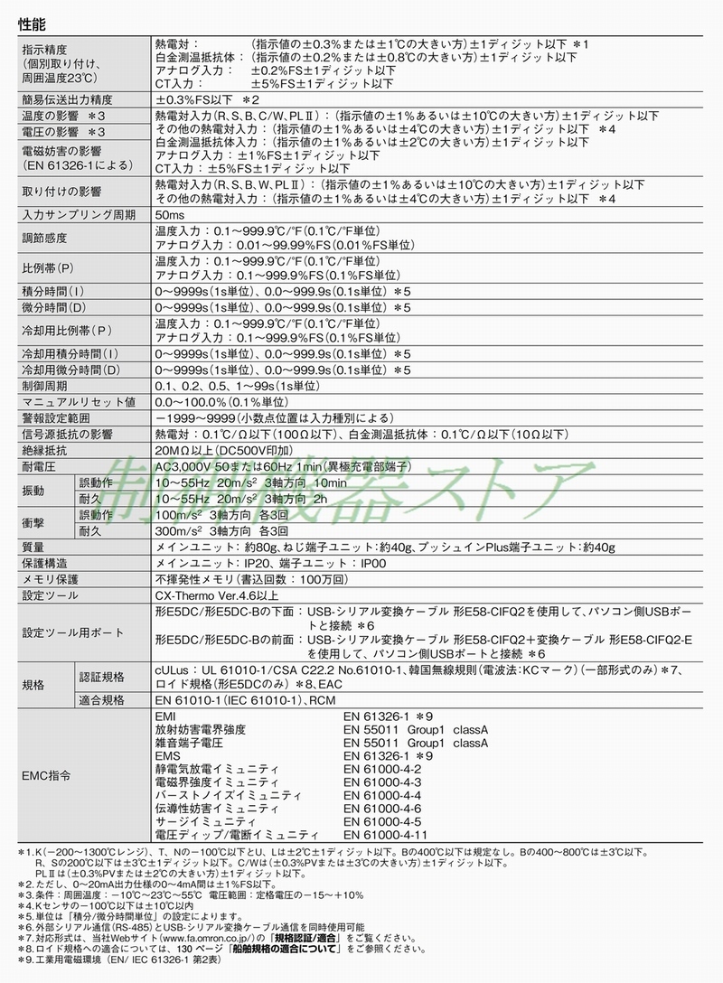 リレー出力 補助出力:2点 オプション:なし AC/DC24v電源 フルマルチ入力 E5DC-RX2DSM-000 オムロン 温度調節器 請求書/ 領収書可能 :387-02:制御機器ストア - 通販 - Yahoo!ショッピング