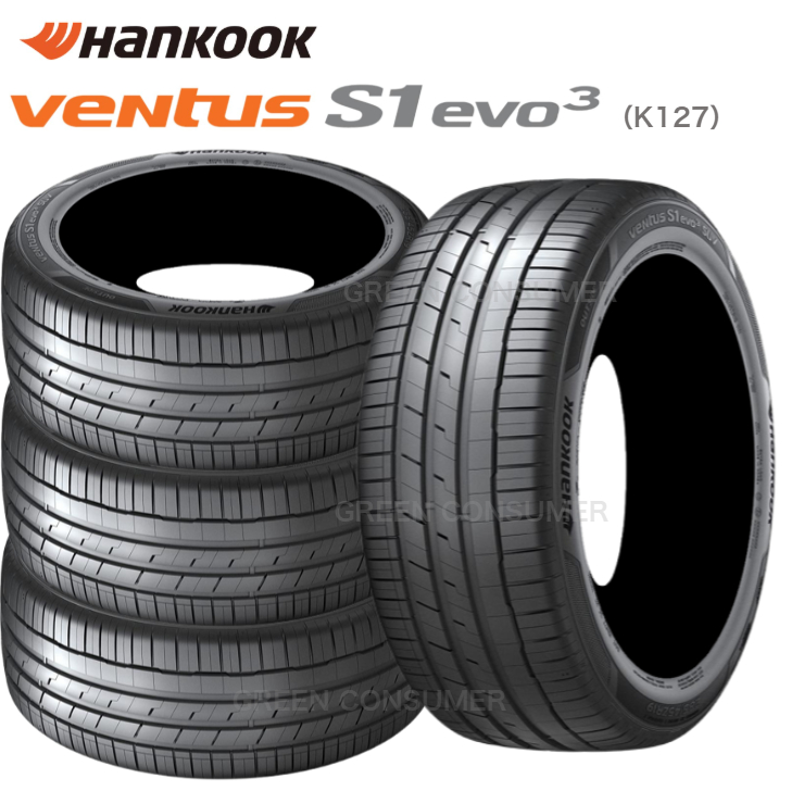 [4�{�Z�b�g]2025�N�� �n���R�b�N �x���^�X S1 �G�{3 k127A 235/55R19 101V��Hankook Ventus s1 evo3 k127 ���ʎԗp�T�}�[�^�C��