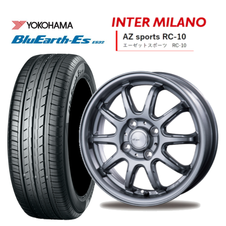 BluEarth ヨコハマ ブルーアース ES32 155/65R14 75S＆AZスポーツ RC