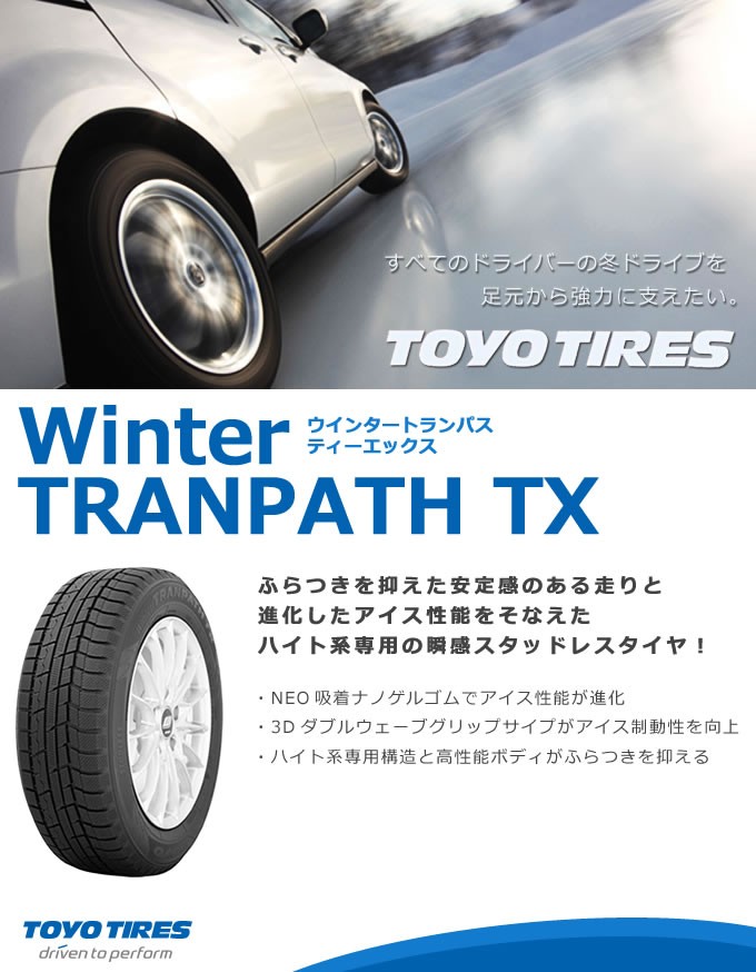 195/65R15 トーヨー ウィンタートランパス TX 2022年製 スタッドレス 
