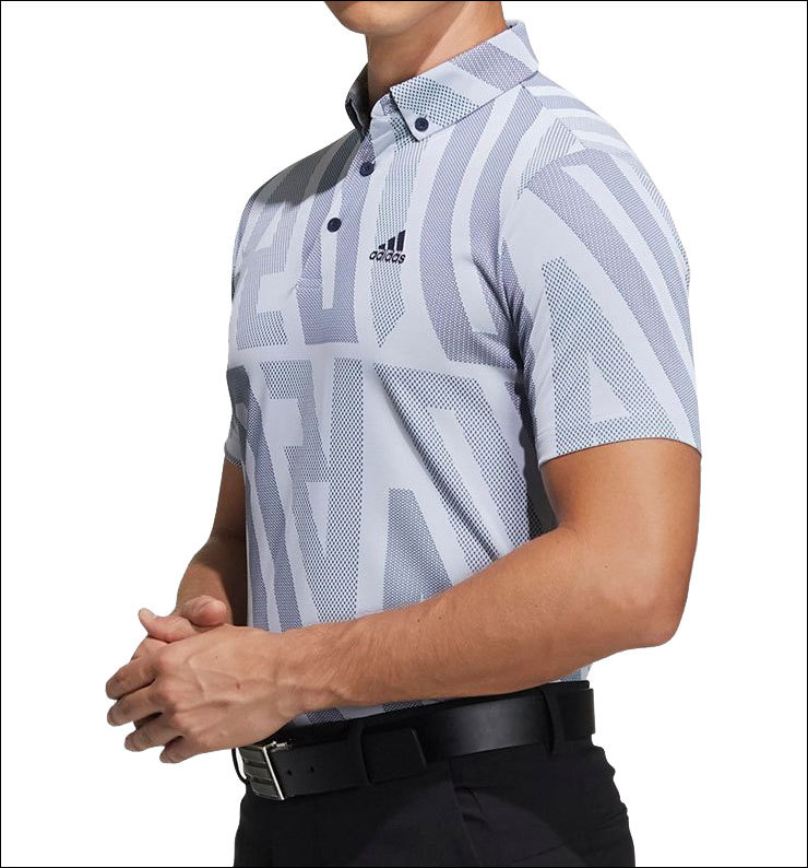 アディダス ゴルフウェア メンズ ADIDAS ジャカード 半袖 ポロシャツ 