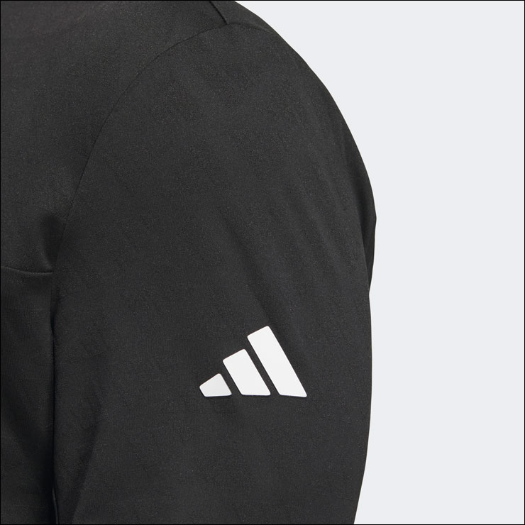 Old adidas アディダス ゴルフ BOS柄 ジャカード モックネック