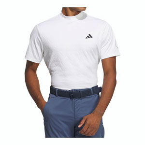 アディダス ゴルフウェア メンズ BOSジャカード グラフィック モックネック 半袖シャツ IKK6...
