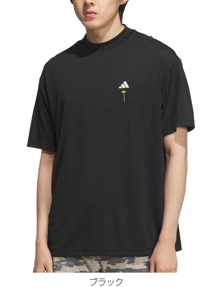 adidas - adidas アディダス　ADIDAS　ストレッチモックシャツ　GOLF adidas アディダス ゴルフ HEAT.RDY バックグラフィック モック