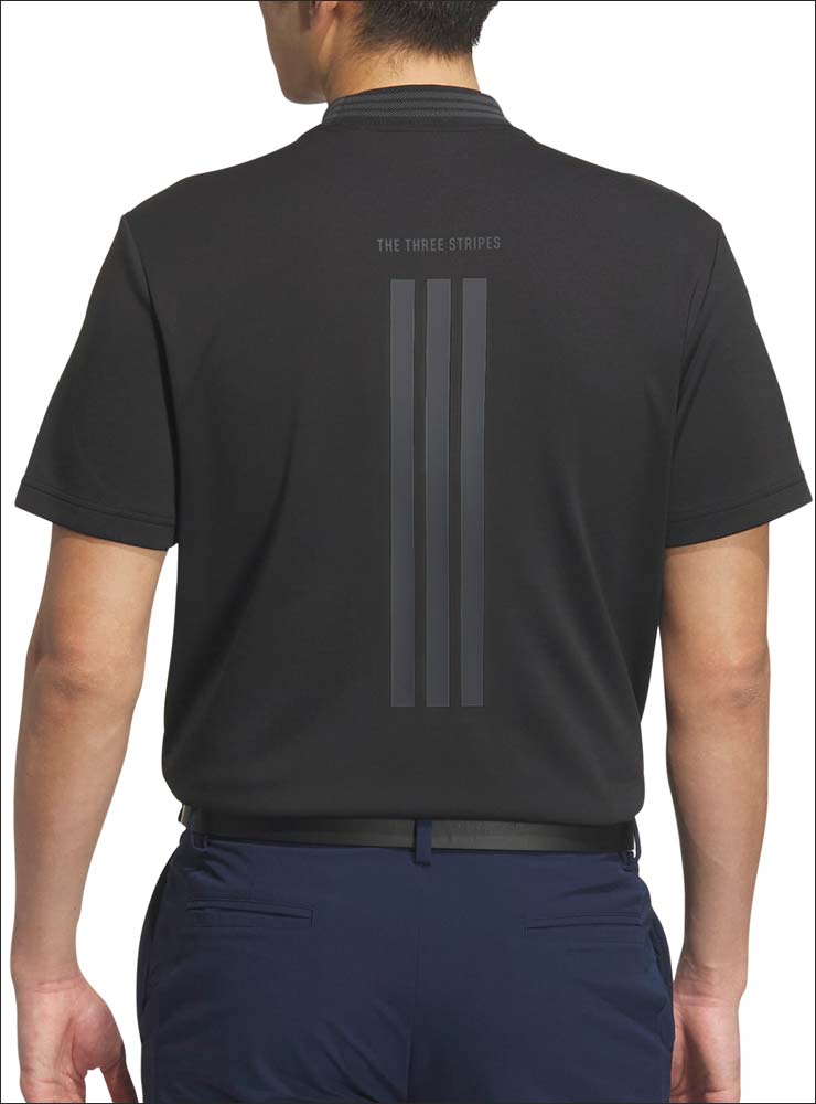 スリーストライプス半袖ストレッチシャツadidasGolf アディダスゴルフ adidas アディダス ゴルフウェア NMJ55 スリーストライプス 半袖