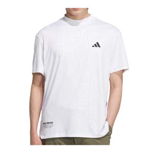 adidas アディダス ゴルフ BOSロゴ柄デボス モックネック 半袖