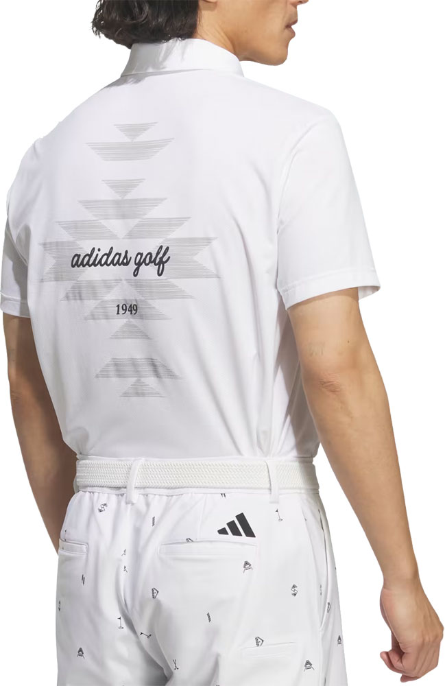 ADIDAS GOLF アディダス ゴルフ オルテガ柄 バックプリント 半袖