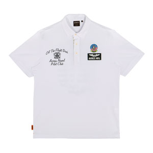 アヴィレックス ゴルフ メンズ ウェア アメリカンライン エアプレイン 半袖ポロシャツ AVG3S-...