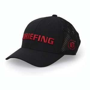 BRIEFING GOLF ブリーフィングゴルフ パンチングメッシュ キャップ黒 BRIEFING GOLF ブリーフィング ゴルフ ウェア メンズ ツアー