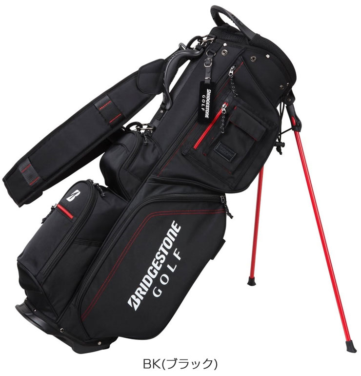 BRIDGESTONE GOLF ブリヂストン ゴルフ キャディバッグ 軽量 スタンドモデル ９型 ４分割 CB2525 bs25scb2525-01.jpg
