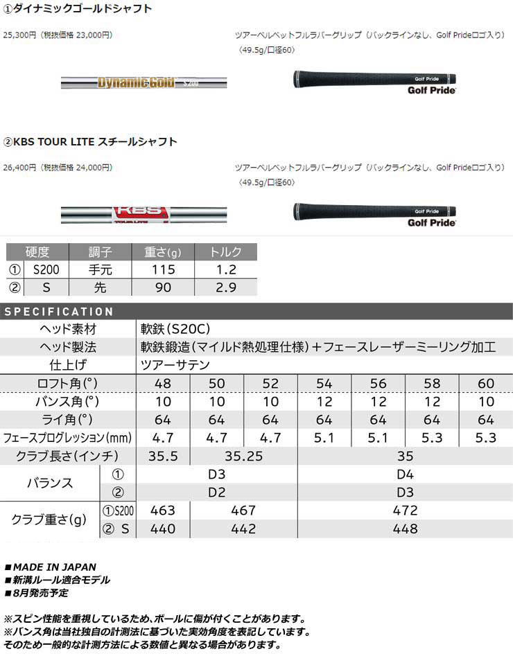 特注カスタムクラブ クリーブランド RTX DEEP FORGED 2 ウエッジ ダイナミックゴールド EX TOUR ISSUE シャフト｜greenfil-wear｜05