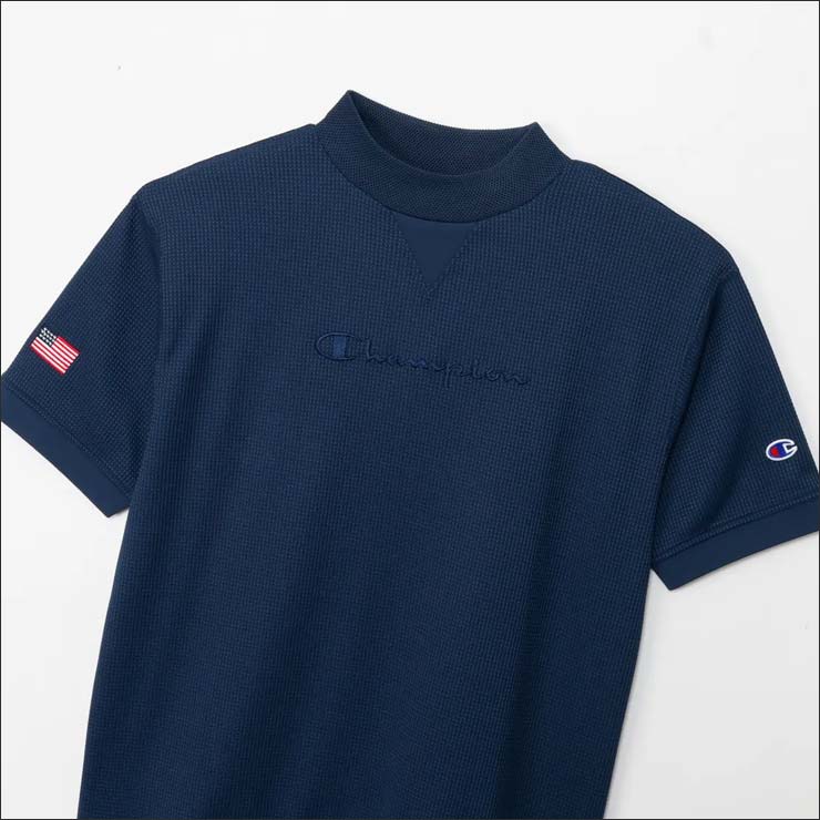 Champion チャンピオン ゴルフ ワッフル ガゼット モックネック