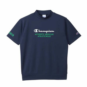 【新品】Champion チャンピオンモックネックゴルフシャツ M グリーン tシャツ 「Champion/チャンピオン」メンズ GOLF モックネック