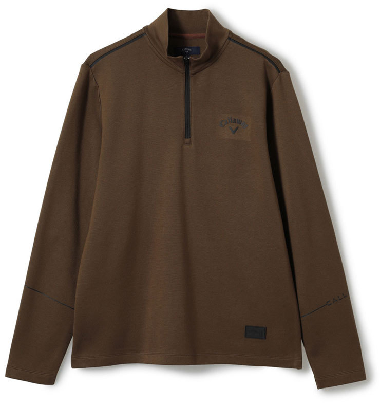 Callaway RED LABEL (キャロウェイ レッドレーベル) ゴルフウェア(トップス) メンズ SIZE L ブラウン×オレンジ  モックネック R22233101｜トレファクONLINE
