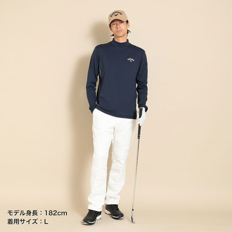 Callaway キャロウェイ 裏起毛ダブルニット モックネック 長袖